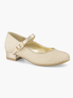 Junior Girl Gold Glitter Shoe