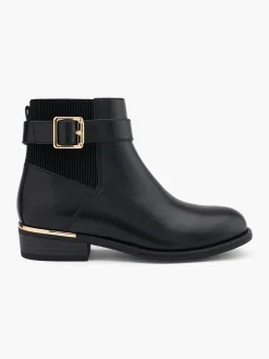 Junior Girl Gold Trim Chelsea Boot