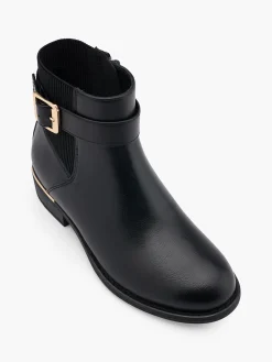 Junior Girl Gold Trim Chelsea Boot