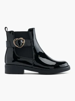 Junior Girl Heart Buckle Chelsea Boot