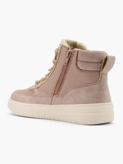 Junior Girl Hi-Top Trainer With Inside Zip