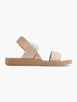 Junior Girl Pink Gem Detail Sandal