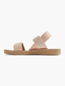 Junior Girl Pink Gem Detail Sandal