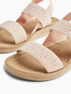 Junior Girl Pink Gem Detail Sandal