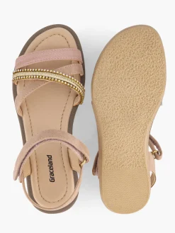 Junior Girl Sandal With Metallic Detail