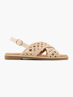 Junior Girl Woven Cross Sandal