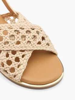 Junior Girl Woven Cross Sandal