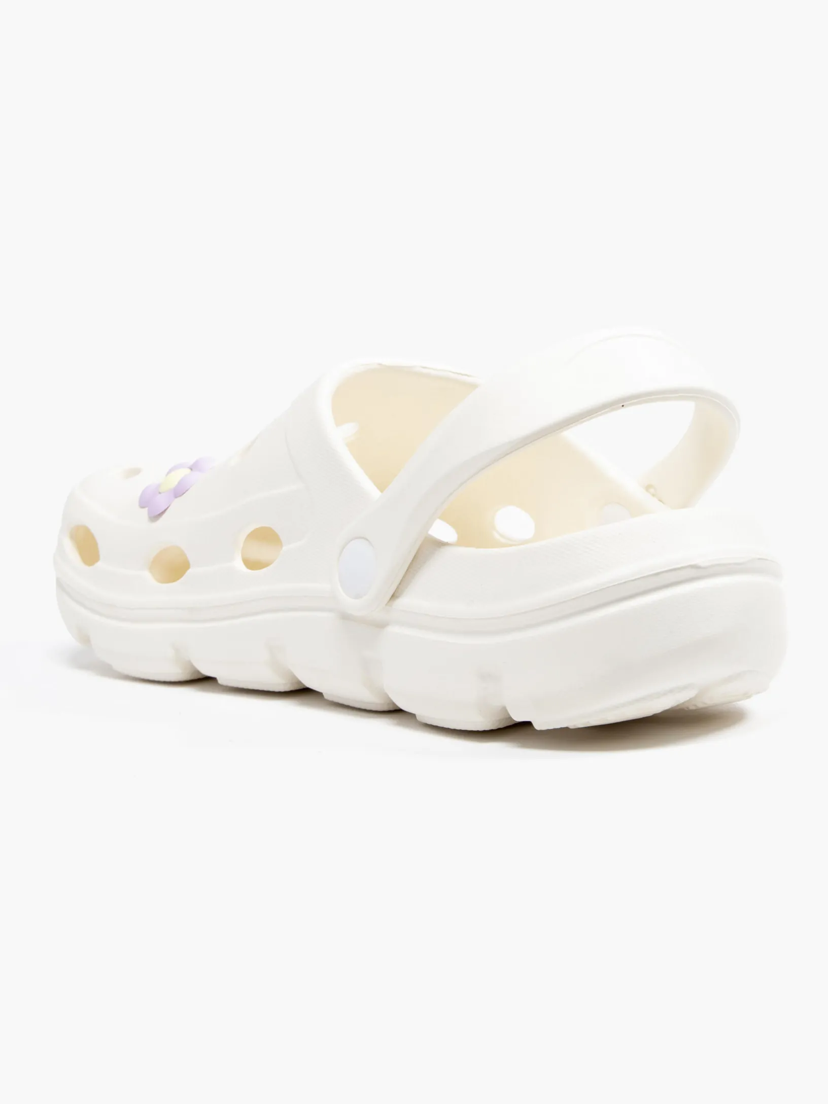 Junior Girls Neutral Clogs