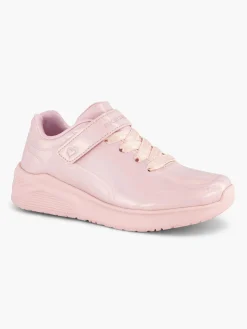 Junior Girls Pink Metallic Skechers Trainers