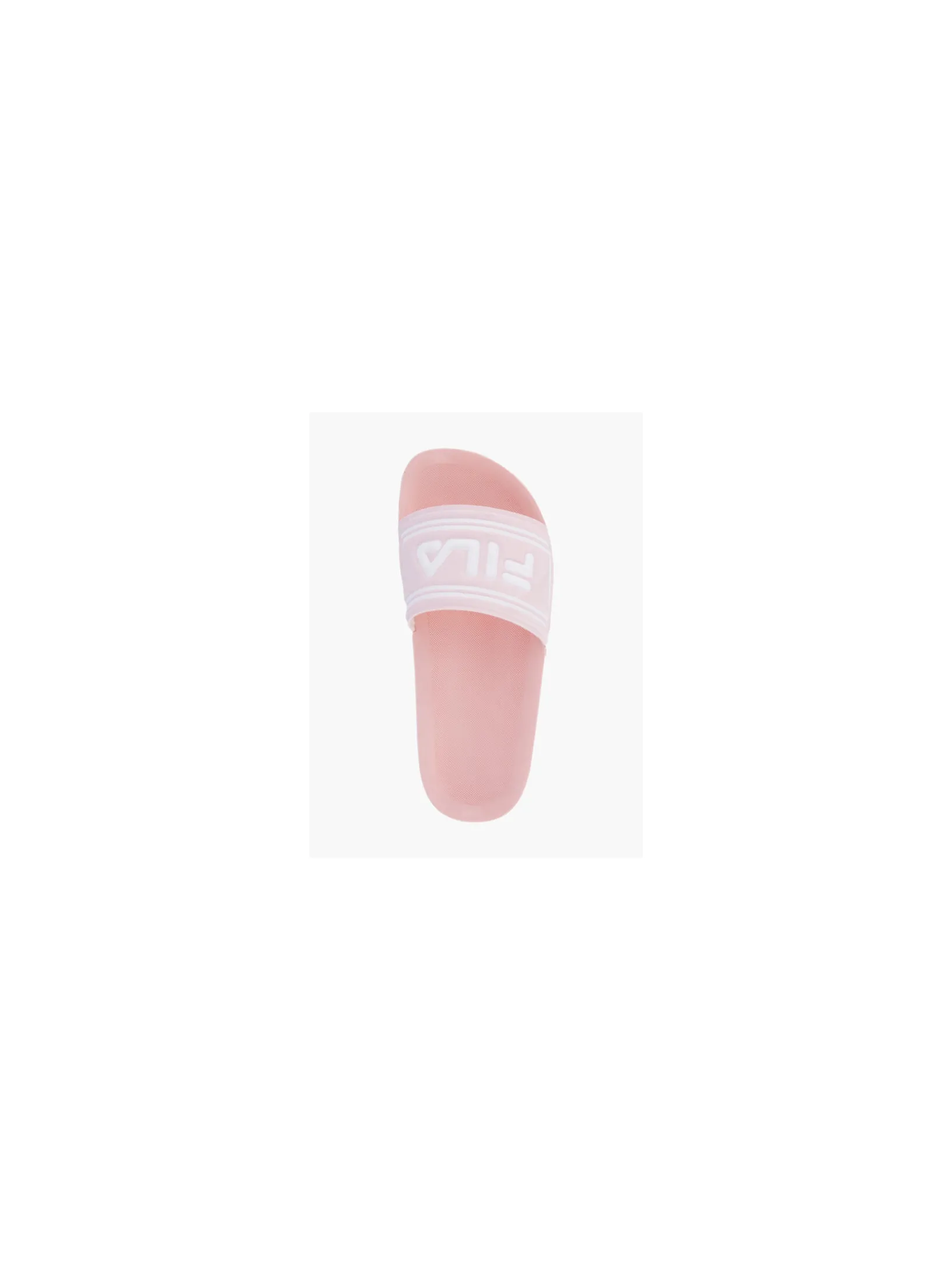 Junior Girls Pink/ White Fila Slides