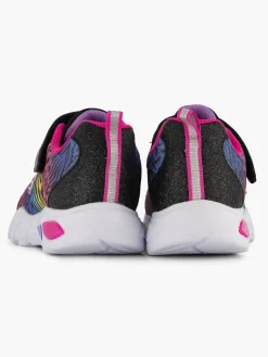 Junior Girls Skechers Animal Print Light Up Trainers