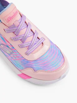 Junior Girls Swift Fit Hands Free Skechers Pink/Multi Trainers