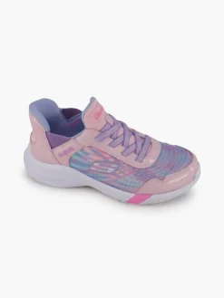 Junior Girls Swift Fit Hands Free Skechers Pink/Multi Trainers