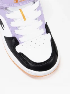 Junior Girls White/Violet Rebound 2.0 Mid Trainers