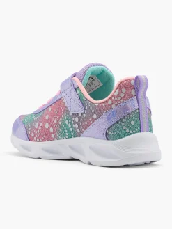 Junior Pink/Purple Light Up Trainers