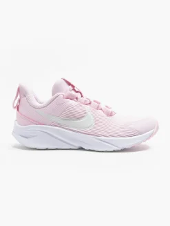 Junior Star Runner 4 Pink/White Trainers