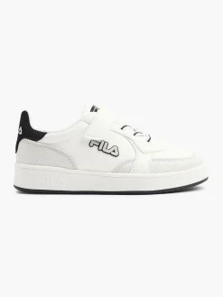 Junior White Court Velcro Trainers