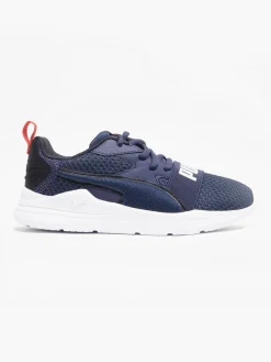 Junior Wired Run Navy Trainers