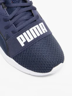 Junior Wired Run Navy Trainers