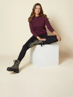 Khaki Chunky Faux Fur Lined Biker Boot