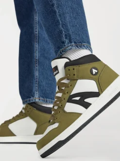 Khaki/Black Airwalk Mid Trainers