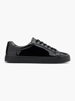 Lace Up Patent Casual Cupsole Trainer