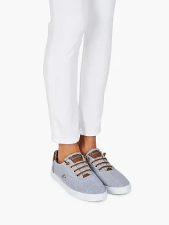 Ladies Bench Canvas Lace- up Trainers