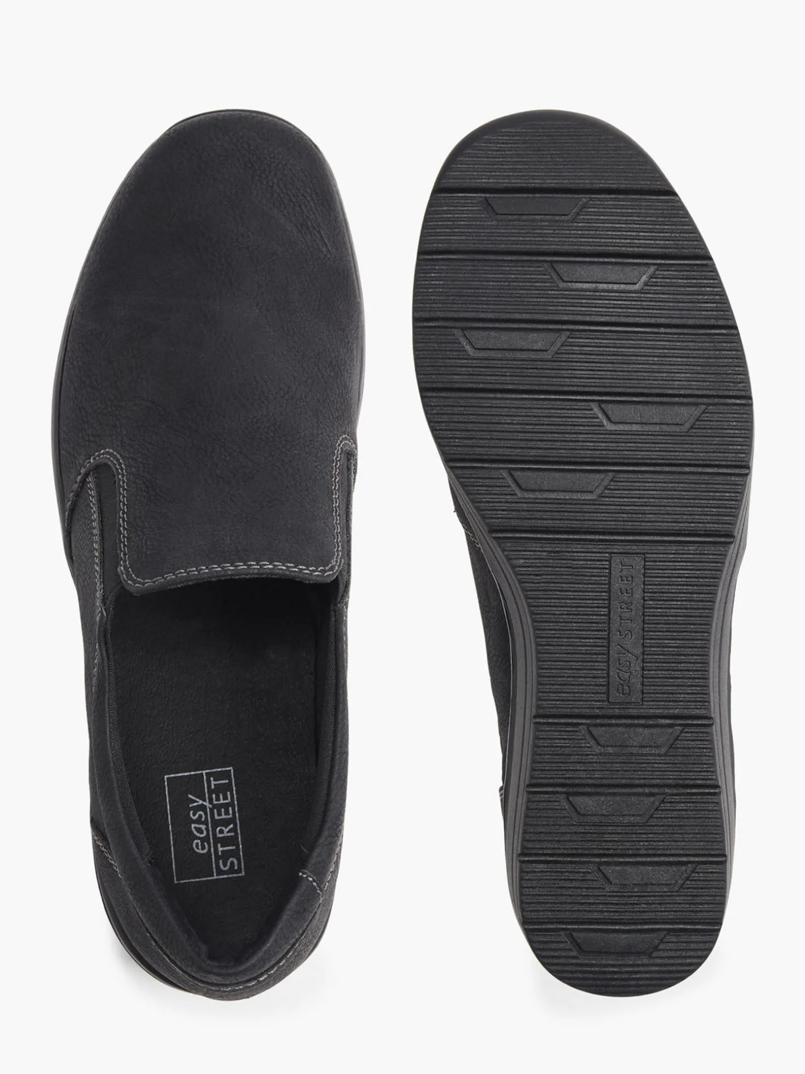 Ladies Black Slip On Comfort Shoes