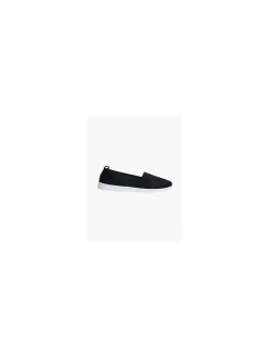 Ladies Blue Fin Black Slip-on Shoes