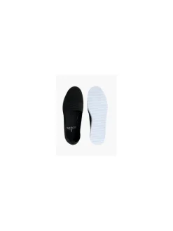 Ladies Blue Fin Black Slip-on Shoes