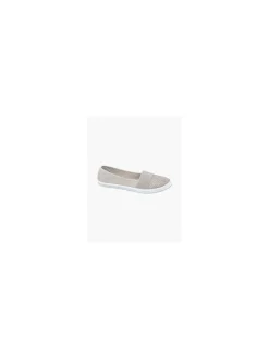 Ladies Blue Fin Canvas Slip-on Shoes