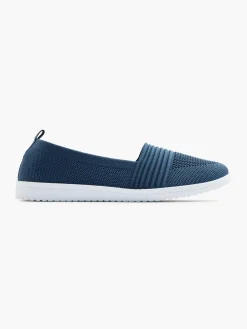 Ladies Blue Slip-on Shoes