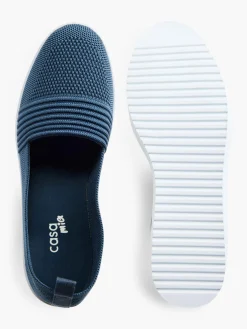 Ladies Blue Slip-on Shoes