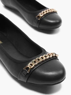 Ladies Chain Detail Ballerinas