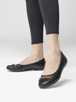 Ladies Chain Detail Ballerinas