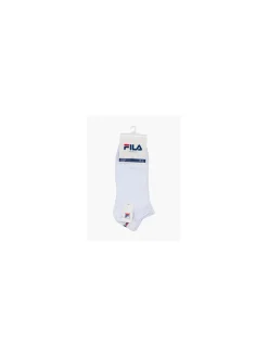 Ladies Fila 3 Pack White Trainer Sports Socks (39-42)