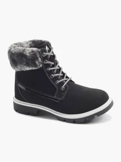 Ladies Fila Black Lace-up Boots