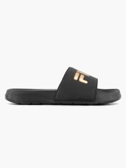 Ladies Fila Black Slides