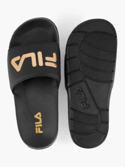 Ladies Fila Black Slides