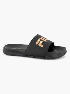 Ladies Fila Black Slides