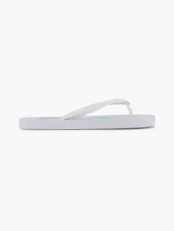 Ladies Fila White Flip-flops