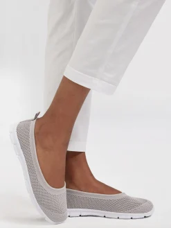 Ladies Fly Knit Sporty Ballerinas