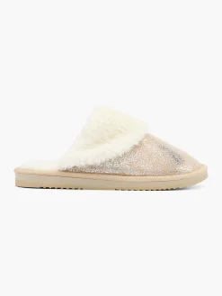 Ladies Glitter Mule Slippers