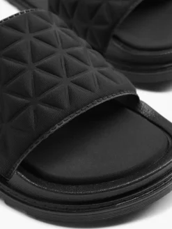 Ladies Graceland Black Slides