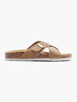 Ladies Graceland Tan Footbed Sandals