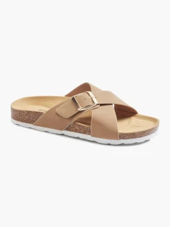 Ladies Graceland Tan Footbed Sandals