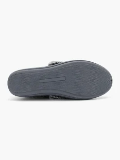 Ladies Grey Full Slipper