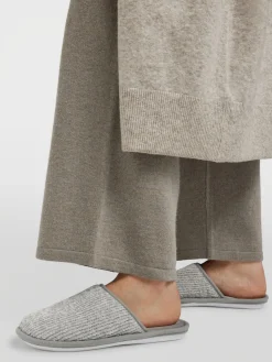 Ladies Grey Slippers