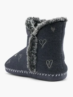 Ladies Heart Slipper Boots