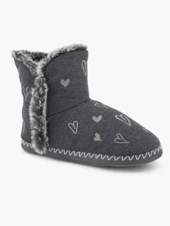 Ladies Heart Slipper Boots